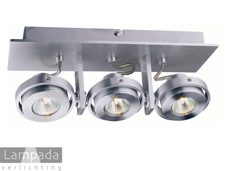 De Kamer ontsnappen Huiswerk opbouw trio spot alu led 46S005 | Lampada Verlichting