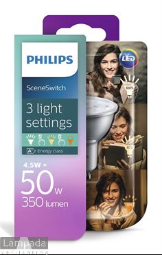 Picture of PHILIPS 3 STANDEN LED GU10 1700396