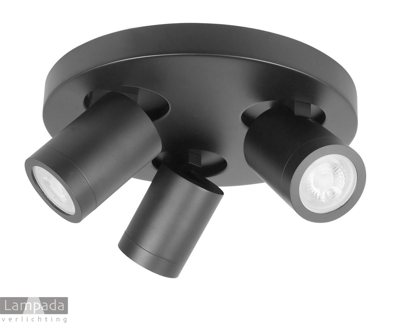 OPBOUW SPOT 3-L ZWART IP44 13S0006 | Verlichting