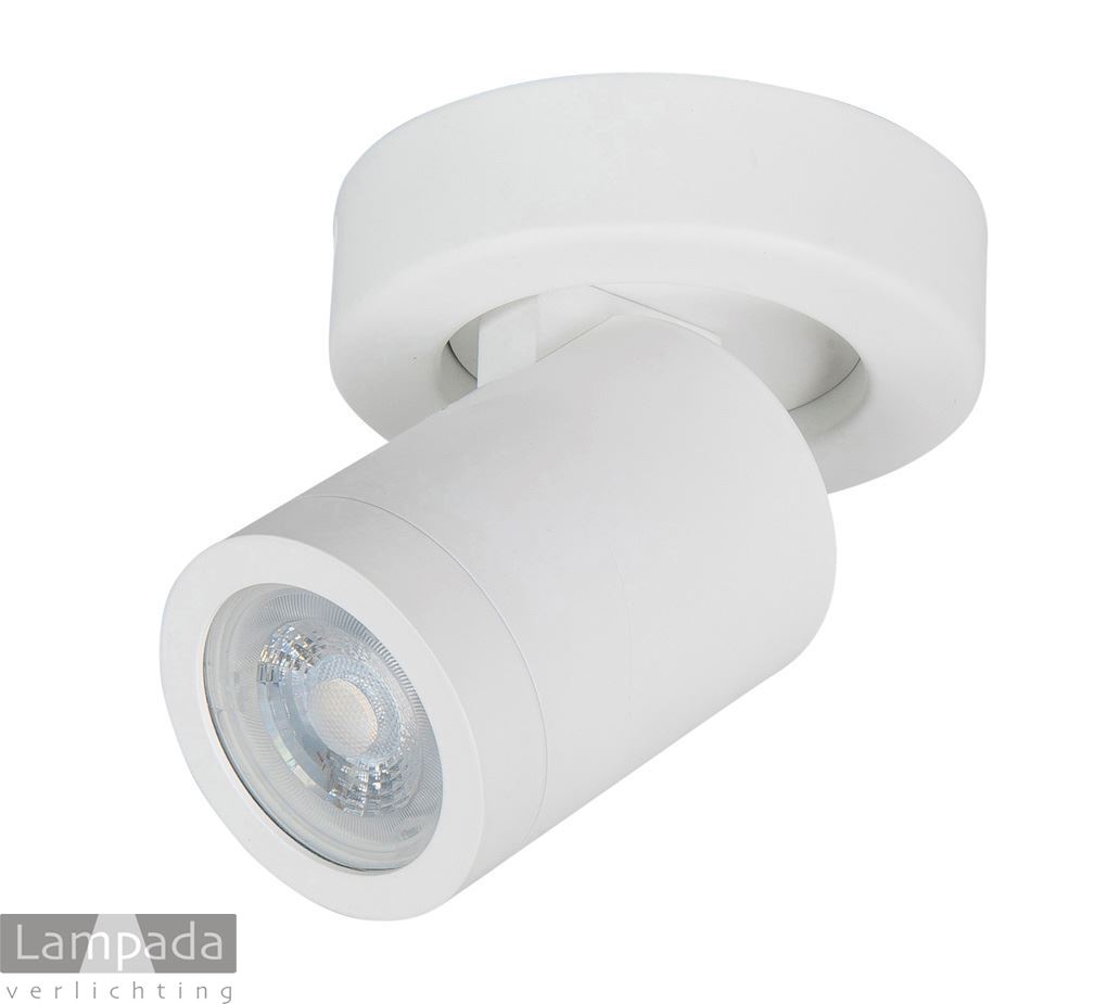 streepje Stuiteren Kangoeroe OPBOUW SPOT 1-L WIT IP44 13S0001 | Lampada Verlichting